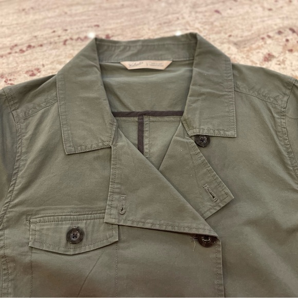 Woolrich army green lightweight pea coat size L - Picture 2 of 12